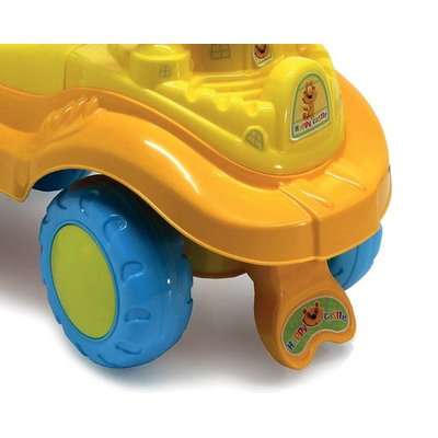 Ride-On Happy Castle Push Car with Parent Easy-Grip