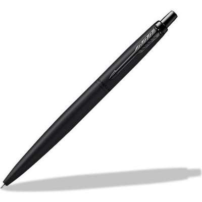 Parker Jotter XL Ballpoint Pen - Medium Nib, Blue Ink (Monochrome Black with Black Trim)(Giftbox)