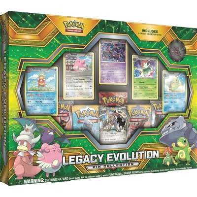 Pokemon Sun and Moon Guardians Rising Legacy Evolution Pin Collection