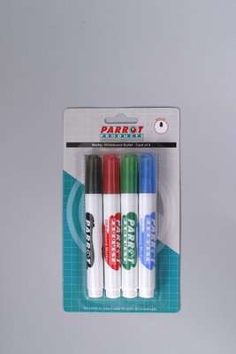 Parrot Whiteboard Marker (Bullet)(Pack of 4)