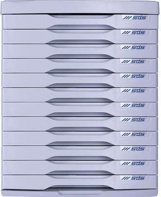 SDS 12 Drawer Desk Filing System (Egg Shell)