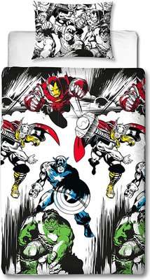 Marvel Comics Crop Reversible Duvet Cover (Double)
