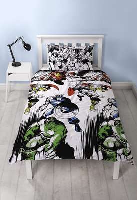 Marvel Comics Crop Reversible Duvet Cover (Double)