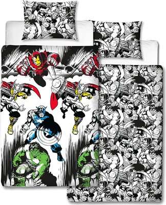 Marvel Comics Crop Reversible Duvet Cover (Double)