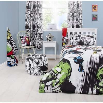 Marvel Comics Crop Reversible Duvet Cover (Double)