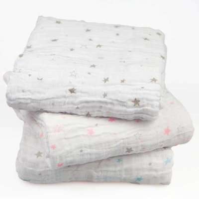 Snuggletime Breathable Cotton Muslin Receiver (Supplied Colour May Vary)