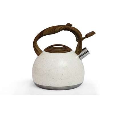 Fine Living - 2.8L Stove Top Whistling Kettle (Matte White)