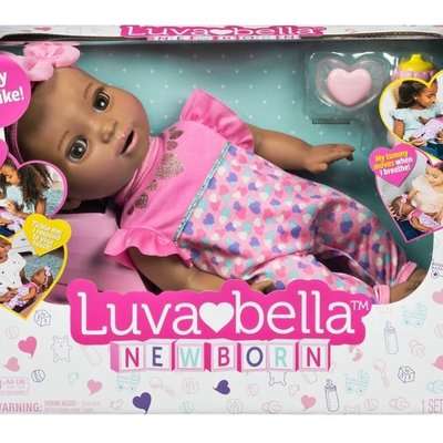 Luvabella Newborn - Dark Brown Hair