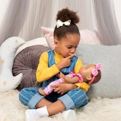 Luvabella Newborn - Dark Brown Hair