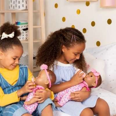 Luvabella Newborn - Dark Brown Hair