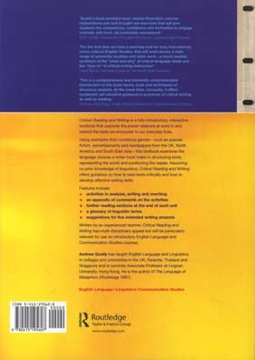 Critical Reading And Writing - An Introductory Coursebook (Paperback)