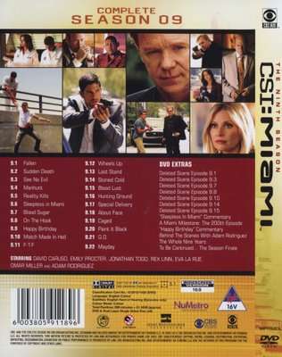 CSI Miami - Season 9 (DVD, Boxed set)