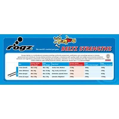 Rogz Fancy Dress Beach Bum Fixed Dog Lead - Large 20mm (Bronze Bone Design)