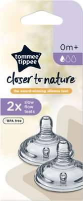 Tommee Tippee - Closer to Nature Slow Flow Teat (2 Pack)