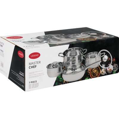 Legend Master Chef Stainless Steel Cookware (7 Piece)