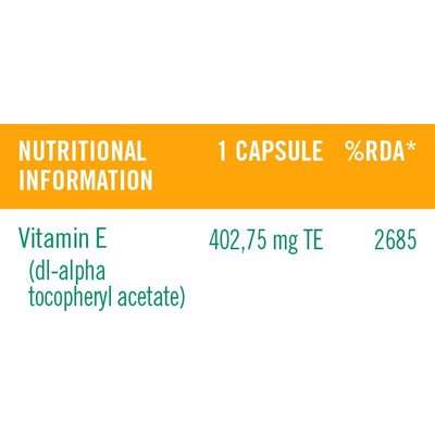 Bettaway Mega E - 400mg High Potency Vitamin E Capsules (90 Pack)