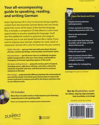 German All-in-One For Dummies - with CD (Paperback)