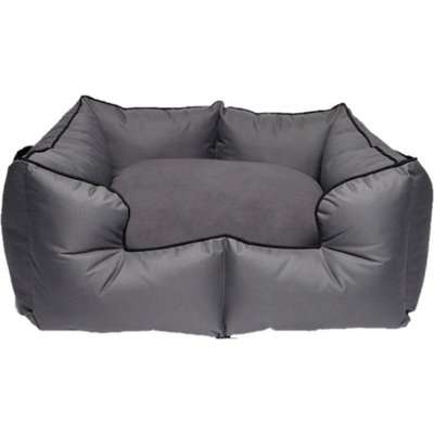 Wagworld K9 Castle Bed (Grey & Black)