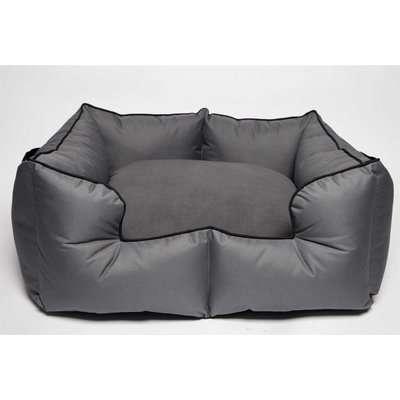 Wagworld K9 Castle Bed (Grey & Black)