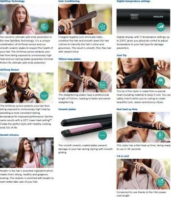 Philips Straightcare Vivid Ends Straightner