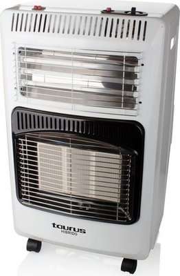 Taurus Hibrido Foldable Electric & Gas Aluminium Heater (4200W) (White)
