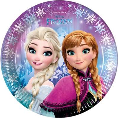 Disney Frozen Northern Lights - 8 Paper Plates (23 cm)