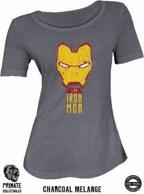 Marvel I Am Iron Man Ladies T-Shirt
