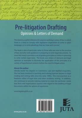 Pre-Litigation Drafting - Opinions & Letters Of Demand (Paperback)