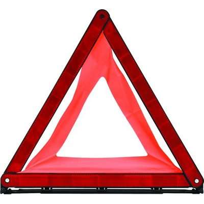 MOTOquip Folding Warning Triangle in Plastic Case