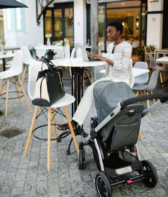 Baby Sense Mom & Baby Bag - Melaine Black