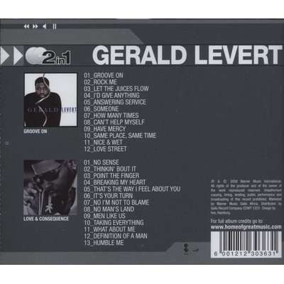 Gerald Levert Double CD - Groove On / Love & Consequences (CD, Boxed set)