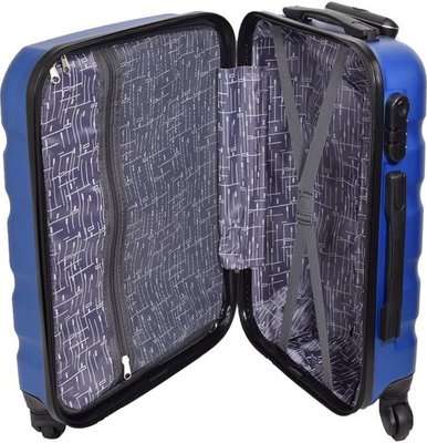 Marco Aviator 3 piece Luggage Set, High quality ABS (Blue)