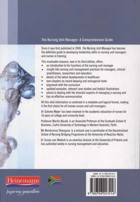 The nursing unit manager - A comprehensive guide (Paperback, 3rd ed)