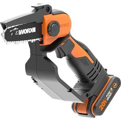 WORX MAX One Handed Cordless Pruning Saw & 2.0Ah Battery (20V)