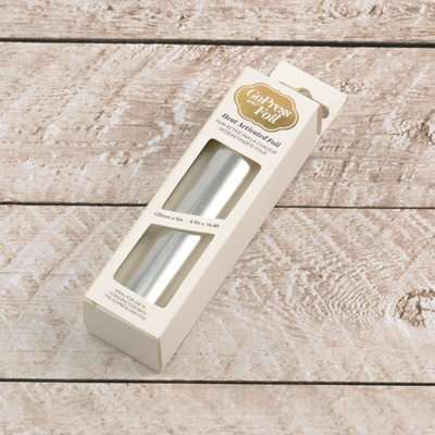 Couture Creations GoPress Heat Activate Foil (Silver with Matte Finish)(125mm x 5m)