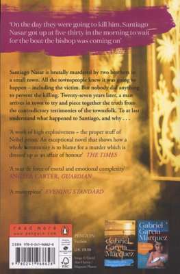 Chronicle of a Death Foretold (Paperback)