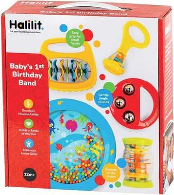 Halilit Baby's 1st Birthday Band Gift Set (Set of 5)