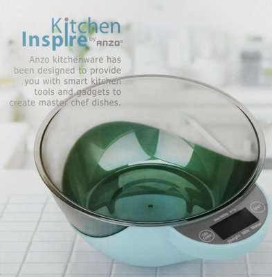 Kitchen Inspire Digital Scale with Plastic Bowl