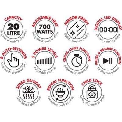 Bennett Read Digital Microwave (20L)