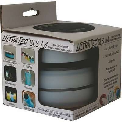 UltraTec Solar LED Magnetic Silicone Waterproof Lantern (White)