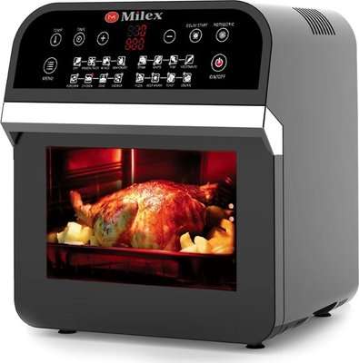 Milex Digital Hurricane Power 12L AirFryer Oven with Rotisserie