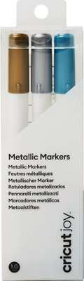 Cricut Joy Medium Point Markers (3 Pack)(Gold, Silver, Blue) - Compatible with Joy