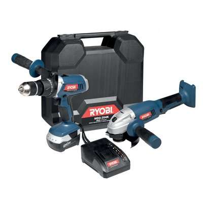 Ryobi Impact Drill & Angle Grinder Kit