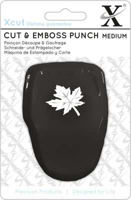 Xcut Cut & Emboss Punch (Medium) - Maple Leaf