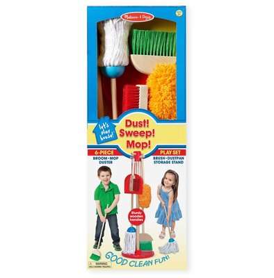 Melissa & Doug Pretend Play Lets Play House! Dust, Sweep & Mop