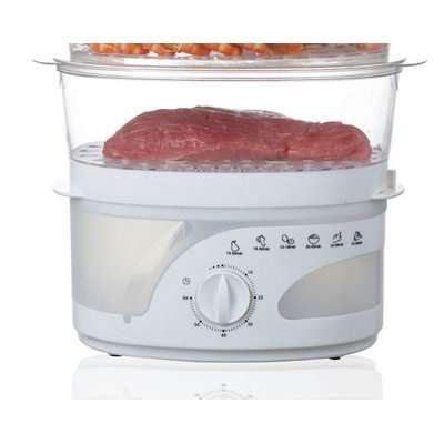 Mellerware Dim Sum - 3 Tier Plastic Food Steamer with Timer (9L)(800W)