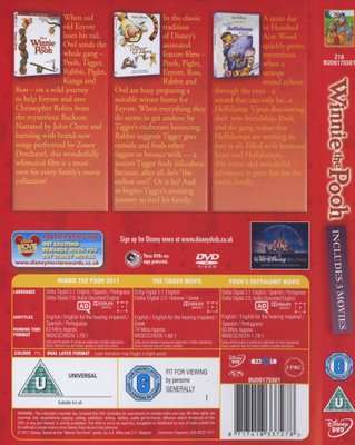 Winnie The Pooh Movie Collection - Winnie The Pooh / The Tigger Movie / Pooh's Heffalump Movie (DVD)