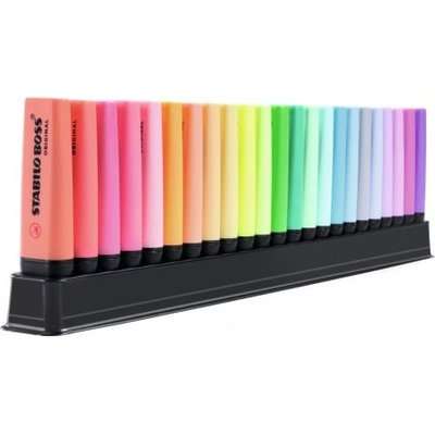 Stabilo Boss Original Highlighter Desk Set - Assorted Colours (Set of 23)