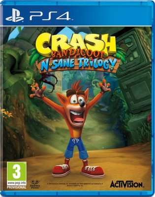 Crash Bandicoot N. Sane Trilogy (PlayStation 4, Blu-ray disc)