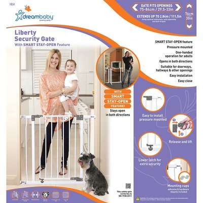 Dreambaby Liberty Doorway Gate - White (75cm to 84cm)